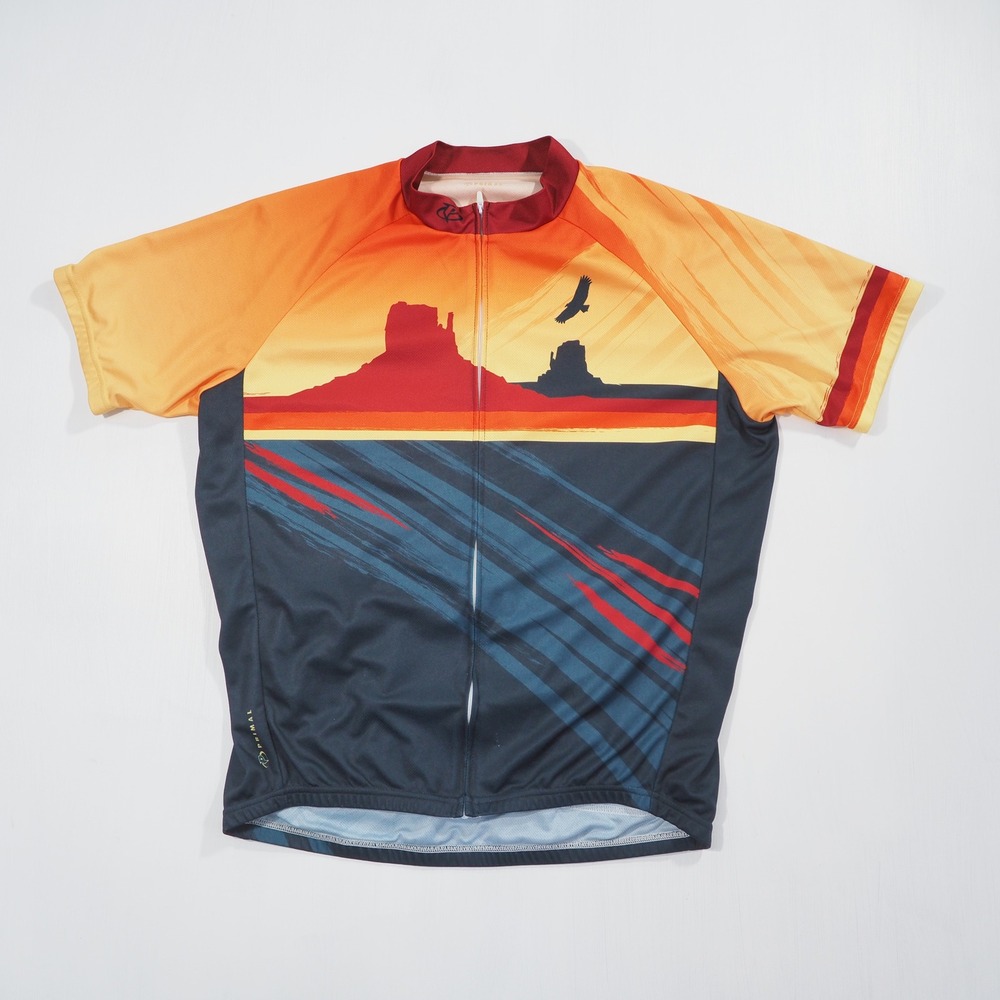 Primal Cycling Jersey Mens Extra Large Southwestern Desert Eagle Sunset Club Fit